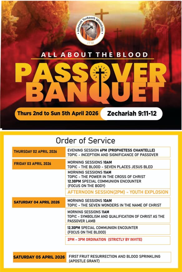 Passover Banquet order of service